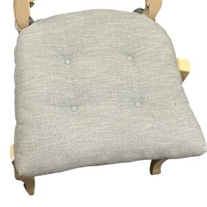 Gray Blue Soft Plush Chair Cushion
